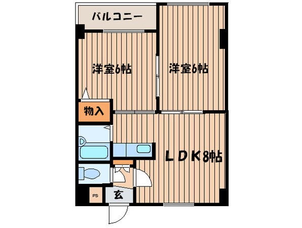 サンリバ－広和の物件間取画像